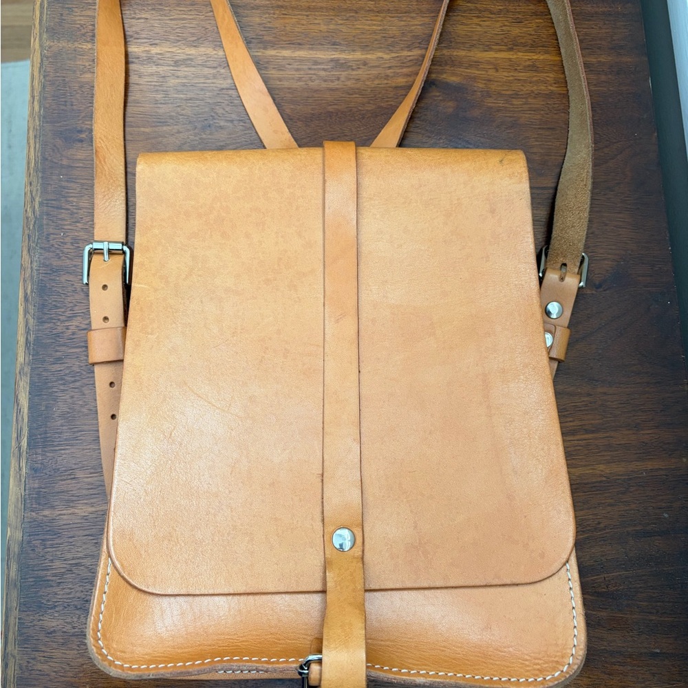 DEPARTAMENT Store Leather Backpack | Adjustable Straps | Natural Patina